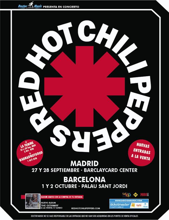 Red Hot Chili ponen a la venta en Madrid y Barcelona – El de los Pilotos Suicidas